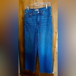 NWOT Madewell The Perfect Vintage Wide Leg Jean. Size 28.